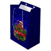 kerstkonijn medium cadeauzakje (Achterkant Gekanteld)