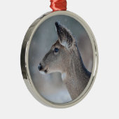 kerstkonijn metalen ornament (Rechts)