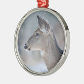 kerstkonijn metalen ornament (Links)