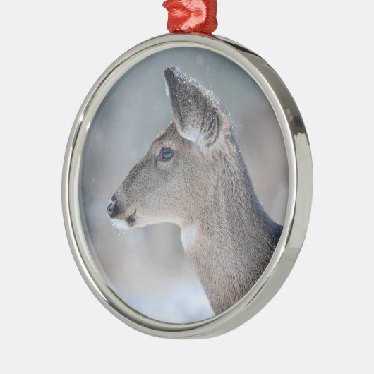 kerstkonijn metalen ornament (Links)