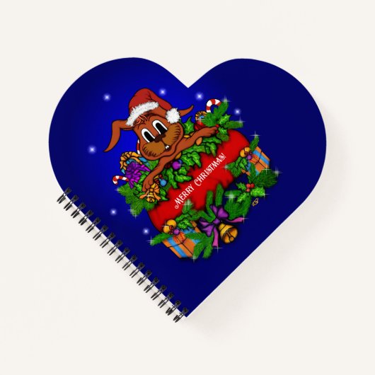 kerstkonijn notitieboek (Voorkant)