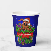 Kerstkonijn Papieren Bekers (Achterkant)