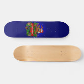 kerstkonijn persoonlijk skateboard (Horizontaal)