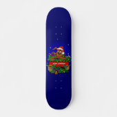 kerstkonijn persoonlijk skateboard (Voorkant)