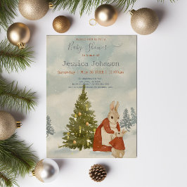 Kerstkonijn Peter Baby shower Kaart