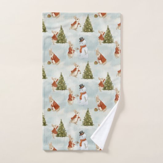 Kerstkonijn Peter Bad Handdoek (Handdoek)