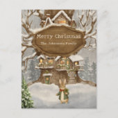 Kerstkonijn Peter Briefkaart (Voorkant)