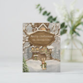 Kerstkonijn Peter Briefkaart (Staand voorkant)