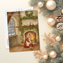 Kerstkonijn Peter Briefkaart