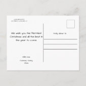 Kerstkonijn Peter  Briefkaart (Achterkant)