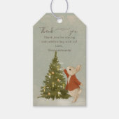 Kerstkonijn Peter  Cadeaulabel (Voorkant)