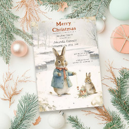 Kerstkonijn Peter Classic Kaart