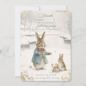 Kerstkonijn Peter Classic Verjaardag Kaart (Voorkant)