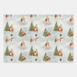 Kerstkonijn Peter Inpakpapier Vel