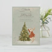 Kerstkonijn Peter Kaart (Staand voorkant)