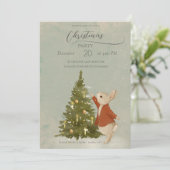 Kerstkonijn Peter Kaart (Staand voorkant)