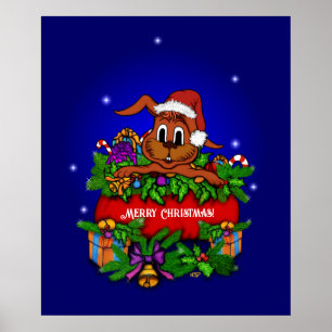 kerstkonijn poster
