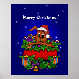 Kerstkonijn Poster