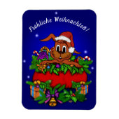 Kerstkonijn , Prettig kerstfeest! Magneet (Verticaal)