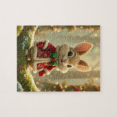 Kerstkonijn Puzzel (Horizontaal)