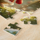 Kerstkonijn Puzzel (Zijkant)