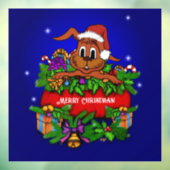 kerstkonijn raamsticker (Vel 3)