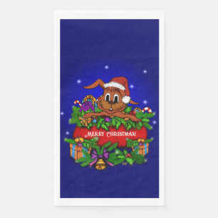 kerstkonijn servet