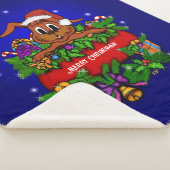 kerstkonijn sherpa deken (3/4)