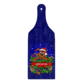 kerstkonijn snijplank (Voorkant)