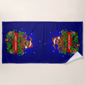 kerstkonijn strandlaken (Voorkant)