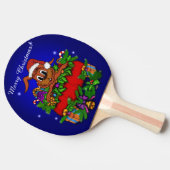 kerstkonijn tafeltennisbatje (Zijkant)