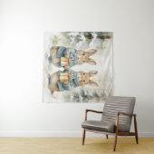 Kerstkonijn Tapestry Wandkleed (In Situ (horizontaal))