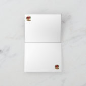 Kerstkonijn Topiary plaid Feestdagen Kaart (Binnen)