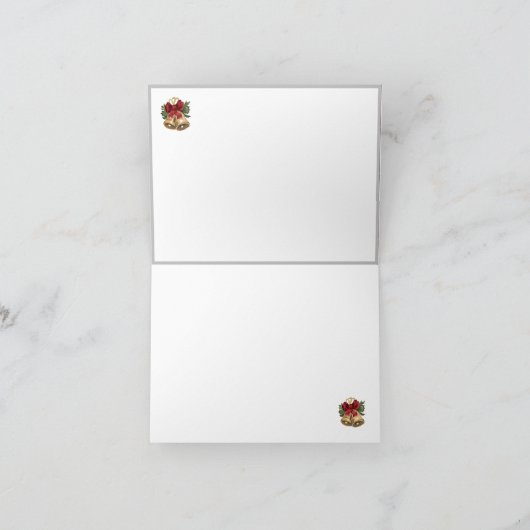 Kerstkonijn Topiary plaid Feestdagen Kaart (Binnen)