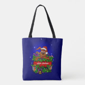 kerstkonijn tote bag (Achterkant)