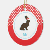 kerstkonijn  | Vakantievorming Keramisch Ornament (Links)