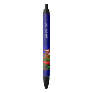 kerstkonijn zwarte inkt pen