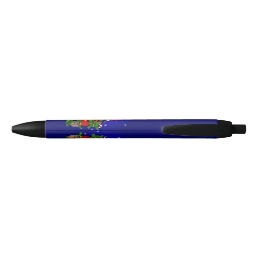kerstkonijn zwarte inkt pen (Achterkant)