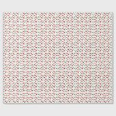 kerstkonijnen cadeaupapier (Vlak)