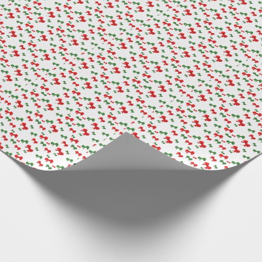 kerstkonijnen cadeaupapier (Hoek)