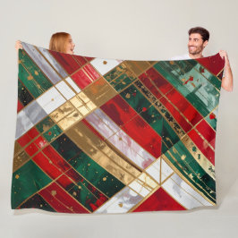 kerstkonijnen fleece deken