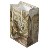 Kerstkonijnen in de bakkerij medium cadeauzakje (Achterkant Gekanteld)