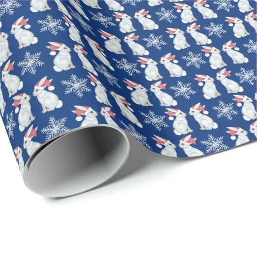 Kerstkonijnen Inpakpapier (Rol Hoek)