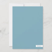 kerstkonijnen met bomen in sneeuwKaart Kaart (Achterkant)