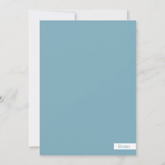 kerstkonijnen met bomen in sneeuwKaart Kaart (Achterkant)