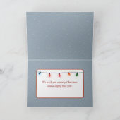 Kerstkonijnen met geschenken feestdagen kaart (Binnen)