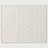 Kerstkonijnen Moderne kerstcadeaubonnen Golden Cadeaupapier (Vlak)