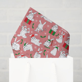 Kerstkonijnen Tissuepapier