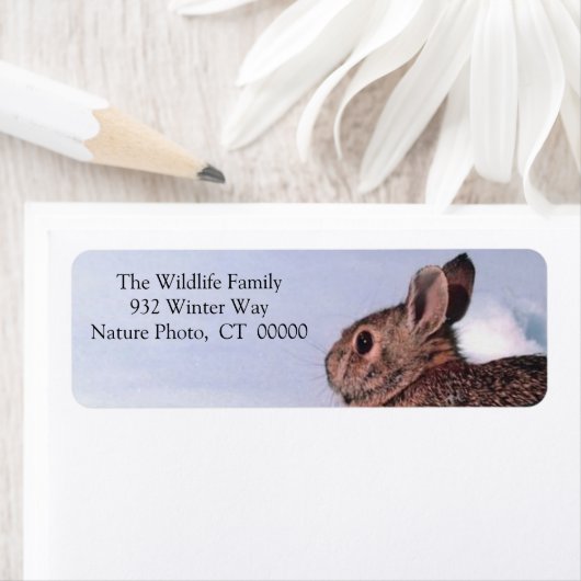 Kerstkonijnenfeestdag Retouradres stickers (Insitu)