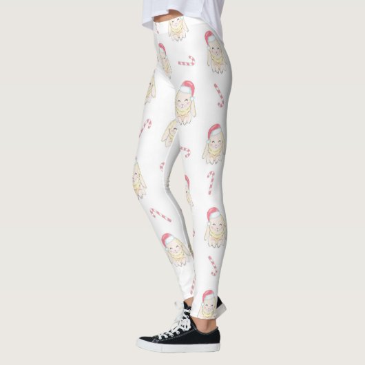 kerstkonijnenpatroon leggings (Links)